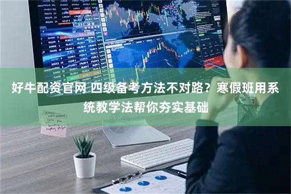 好牛配资官网 四级备考方法不对路？寒假班用系统教学法帮你夯实基础